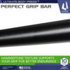 Ultimate Body Press 48 inch Steel Ceiling Mount Pull up Bar for 8 foot Ceilings with Sturdy Grip and 14 inch Risers, Accommodates up to 450 Pounds - Image 5