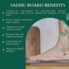 Sadhu Board for Yoga Practice Meditation, Handmade Wooden Board with Nails for Standing on Feet, Sadhu Practice Wood Board with Galvanized Nails, Relaxation Board for Acupuncture Massage, Yoga Gift - Image 5