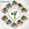 Flexi Hose Fireman’s Spray Nozzle with 10 Spray Modes - Heavy-Duty Water Nozzle with No-Slip Ergonomic Grip and Lever Handle - A High-Pressure Garden Hose Nozzle - Image 3