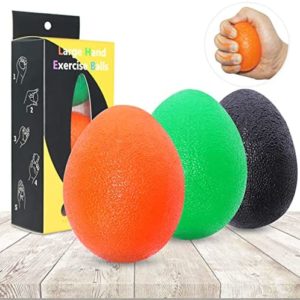 Stress Relief Balls for Adults, 3*2.2 Inch Hand Squeeze Balls Grip Strengthener, Large Hand Squeeze Ball for Physical Therapy, Arthritis Hands Recovery
