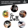 ALPHASKIN© Hand Gripper Grip Strength Trainer Forearm Finger Strengthener | Set of 2 or Set of 5 | exercieser Home Workout Equipment - Image 3