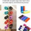 Extra Large Capacity Floor Yoga Mat Rack Stand, Metal Double-Sided Vertical Foam Roller and Towel Rack, Fitness Room/Gym 5 Tier Yoga Mat Storage Organizer (Color : White) - Image 6