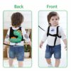 3 in 1 Toddler Harness Leash + Baby Anti Lost Wrist Link, Accmor Cute Dinosaur Child Safety Harness Tether, Kids Walking Wristband Assistant Strap Belt for Parent Boys Outdoor Activity (Black) - Image 6