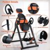 Teclor Inversion Table for Back Pain Relief, 350 lbs Capacity Strength Training Inversion Equipment, Decompression Table for Pain Therapy Training with Safe Belt & Comfortable Ankle Holders - Image 6