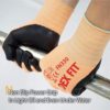 DEX FIT Nitrile Work Gloves FN330; Firm Non-Slip Grip; Thin & Lightweight; Durable & Foam Coated; Touchscreen Compatible; 3D-Comfort Fit; Machine Washable, Orange XS (6) 3 Pairs - Image 3