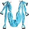 Aerial Yoga Swing Set, COLFULINE Yoga Swivel Swing Flying Hammock, High Strength 210T Nylon Fabric Yoga Sling Inversion Swing for Gym Home Fitness with Ceiling Anchors, Large Load Capacity - Image 7