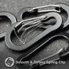 10 PCS Mini Carabiner Clips with Key Rings Aluminum D Shape Locking Carabine Keychain for Camping Traveling Hiking Keychains Keyring Outdoor - Image 6