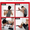ONETWOFIT Pull Up Bar Doorway Chin Up Bar Household Horizontal Bar Home Gym Exercise Fitness (25.6 to 33.5 Inches Adjustable Length) - Image 4