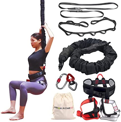 PRIOR FITNESS Bungee Fitness Set Yoga Bungee Cord Rope Resistance Air Dance Rope Exercise Fitness Home Gym Professional Training Equipment - Image 7