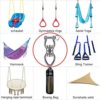 Dolibest SUS304 Silent Bearing Swing Swivel, Tire Swing Swivel Safest Rotational Device Hanging Accessory for Aerial Dance, Children's Swing, Yoga Swing Sets, 1200LB 360° Rotation - Image 6