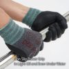 DEX FIT Nitrile Work Gloves FN330; Firm Non-Slip Grip; Thin & Lightweight; Durable & Foam Coated; Touchscreen Compatible; 3D-Comfort Fit; Machine Washable, Black Grey S (7) 12 Pairs - Image 3