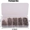 Fishing Rolling Barrel Swivels, 500pcs Fishing Line Connectors Stainless Steel Black Nickel Fishing Bearing Swivels Terminal Tackles for Saltwater Freshwater Size 30-97Lbs - Image 6