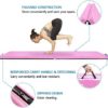 Matladin 8' Folding Gymnastics Gym Exercise Aerobics Mat, 8ft x 2ft x 2in PU Leather Tumbling Mats with Hook & Loop Fastener for Stretching Yoga Cheerleading Martial Arts - Image 5
