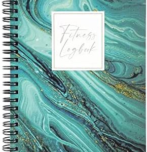 WarmHut Fitness Journal, Workout Log to Track 142 Workouts & Exercise Progress Sprial Bound Daily Fitness Planner Best Workout Companion for Men Women Pro Athletes, 6 x 8 Inches