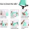 Aerial Yoga Hammock, Aerial Silks 5.5 Yards, Antigravity Yoga Inversion, Fabric Yoga Swing Set Include Daisy Chain, Carabiner, Ceiling Hooks - Image 6