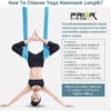 GLYIG Aerial Yoga Flying Yoga Swing Set Yoga Hammock Trapeze Sling Inversion Tool Aerial Pilates Silk for Gym Home Fitness, Inversion Exercises, Improved Flexibility & Core Strength (Color : A15) - Image 7