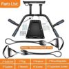 MasiStranth Multifunctional Wall Mounted Pull Up Bar, Foldable Chin Up Bar for Crossfit Training, Home Gym Workout Strength Training Equipment With Pull Up Bands - Image 2