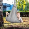 Indoor Sensory Swing for Kids & Adults Cuddle Hammock Children with Autism ADHD Adjustable Aerial Yoga Chair Hanging Rope Cuddle Up to 440lbs - Image 2