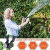 Flexi Hose Fireman’s Spray Nozzle with 10 Spray Modes - Heavy-Duty Water Nozzle with No-Slip Ergonomic Grip and Lever Handle - A High-Pressure Garden Hose Nozzle - Image 2