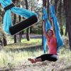 Aerial Dance Hammock Anti-Gravity Flying Swing Aerial Silks Yoga Pilates Set Include Extension Straps Inversion Swing for Beginners and Kids,C-OneSize - Image 8