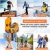 Crampons, Ice Cleats for Shoes and Boots, Stainless Steel Shoe Grippers 11 Spikes Grips for Ice and Snow, Suitable for Climbing, Ice Fishing, Hiking - Image 5