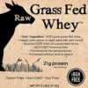 Raw Grass Fed Whey 5LB - Happy Healthy Cows, COLD PROCESSED Undenatured 100% Grass Fed Whey Protein Powder, GMO-Free + rBGH Free + Soy Free + Gluten Free, Unflavored, Unsweetened (5 LB BULK, 90 Serve) - Image 3