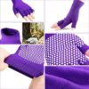 5 Pairs Non Slip Yoga Gloves, Fingerless Yoga Gloves Exercise Gloves Workout Gloves for Women, 5 Colors - Image 4