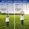 YAMIPROBI Ninja-Twister Swing Spins Set: Slackline Attachments - 360° Handle Twist-Spin Flips Toy Activate Ninja Powers - Ninja Warrior Accessories - Kids Ninja Hang Toys for Playground Backyard - Image 5