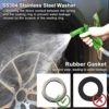 IRRIGLAD Hose Nozzle 2 Pack, Full Size Pistol Grip Water Nozzle Sprayer with Threaded Front, High Pressure Nozzle, Adjustable Spray Water Flow for Watering, Showering Pet, Washing Car, Cleaning, Green - Image 5