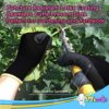 Safety Work Gloves Latex Coated - 8 Pair Pack, Firm Grip, General Purpose, Repairing and Construction, for Men and Women ( Size Large Fits Most, Black ) - Image 6