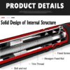 ONETWOFIT Pull Up Bar Doorway Chin Up Bar Household Horizontal Bar Home Gym Exercise Fitness (25.6 to 33.5 Inches Adjustable Length) - Image 7