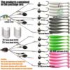 5 Arms Alabama Rig Fishing Lure, Umbrella Rig with Spinner for Striper, A-Rig for Boat Trolling Frashwater / Saltwater, with Soft Swimbait and Hooks for Bass Crappie Walleye Pickerel Trout Perch - Image 2