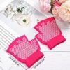 5 Pairs Non Slip Yoga Gloves, Fingerless Yoga Gloves Exercise Gloves Workout Gloves for Women, 5 Colors - Image 3