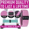 Resistance Bands for Working Out with Exercise Guide. Fabric Booty Bands for Women Men. Workout Bands Leg Bands for Working Out. Hip Resistance Loops for Squat Butt Glute Set Fitness Home Elastic Band - Image 6