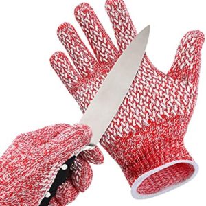 Kids Cut Resistant Gloves, Upgraded Non-slip Grips, Food Grade Safety Work Cutting Gloves for Kitchen, Woodworking