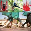 Aerial Dance Hammock Anti-Gravity Flying Swing Aerial Silks Yoga Pilates Set Include Extension Straps Inversion Swing for Beginners and Kids,C-OneSize - Image 2