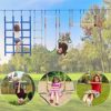 TUAHOO 50Ft Ninja Warrior Obstacle Course for Kids Adults Families Outdoor Climbing Ninja Training Slackline Obstacle Course Swing for Kids Trapeze Swing,Gym Rings, Rope Ladder, Climbing Net - Image 3