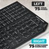 Extra-Large 6' x 4' Instructional Yoga Mat with Poses Printed On It - 2X Wider & Thicker than Regular Workout Mats - 150 Illustrated Yoga Poses and Stretches - Wide, Non-Slip, Barefoot Exercise Mat - Image 2