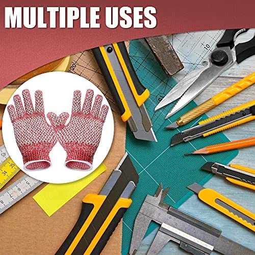 Kids Cut Resistant Gloves, Upgraded Non-slip Grips, Food Grade Safety Work Cutting Gloves for Kitchen, Woodworking - Image 7