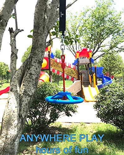 ROTAONY Ninja Wheel Obstacle for Kids, Ninja Course Attachments, Outdoor Ninja Warrior Training Equipment for Kids Outdoor Ninja Slackline Attachments - Image 5