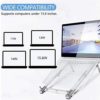 BoxWave Stand and Mount Compatible with Lenovo ThinkPad X1 Yoga (21CD) (Stand and Mount by BoxWave) - Pocket Aluminum Stand 3-in-1, Portable, Multi Angle Viewing Stand - Metallic Silver - Image 5
