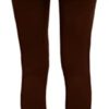 Ribbed Seamless Leggings for Women Cross High Waisted Workout Gym Yoga Pants Tummy Control Tights - Image 2