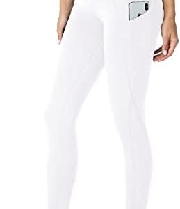 HLTPRO Leggings with Pockets for Women(Reg & Plus Size) - High Waist Tummy Control Yoga Pants with Pockets for Workout