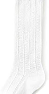 Durio Knee High Socks for Girls Toddler Newborn Baby Girl Socks Infant Cotton Stockings Tube Ruffled Unisex Tights