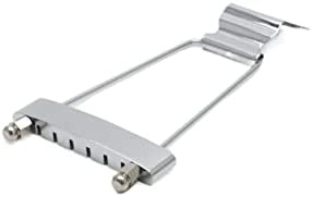 Pastlla 5.2" 6 String Guitar Trapeze Tailpiece Bridge Jazz Electric Acoustic Guitar Tailpiece Adjustable Bass Guitar Bridge Replacement Tailpiece Electric Acoustic Guitar Bridge