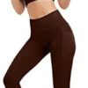 Ribbed Seamless Leggings for Women Cross High Waisted Workout Gym Yoga Pants Tummy Control Tights - Image 5