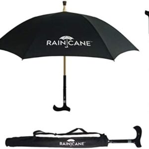 Stand A Roo RainCane Umbrella, Lightweight, Windproof, Heavy-Duty Frame, Easily Holds Your Weight Keeps You Steady, Non-Skid Foot, for Seniors, After Surgery, or Anyone who Needs a Helping Hand
