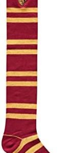Harry Potter Gryffindor Striped Juniors/Ladies Over the Knee Socks with Embroidered Crest