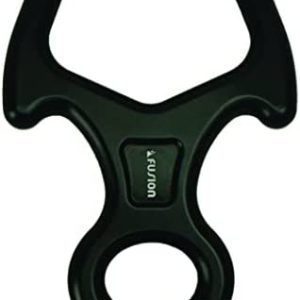 Fusion Climb Aluminum Compact Bent Eight Descender Black