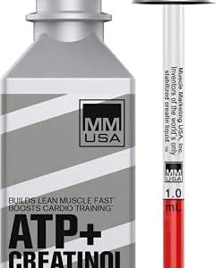 ATP Creatine Serum Pre-Workout Muscle Fuel with Amino Energy. Instant Absorption. High Energy Boost. Speeds Up Lean Muscle Growth, Increases Strength + Endurance, No Loading & No Water Retention